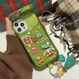 Santa Claus Cute Elk Hat Christmas Case For iPhone