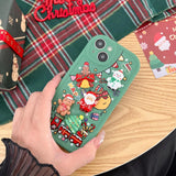 Elk Snowman Soft Silicone Christmas Case For iPhone