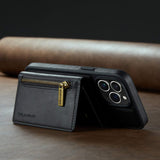 2 In 1 Detachable Magnetic Leather Wallet Case For iPhone