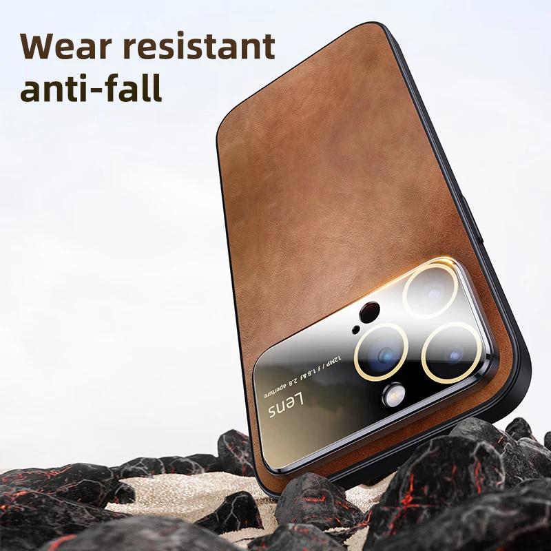 Magnetic Shockproof  PU Leather Case For iPhone