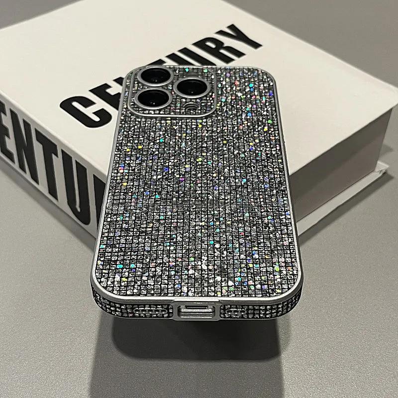 Glitter Rhinestone Full Lens Protection Case For iPhone