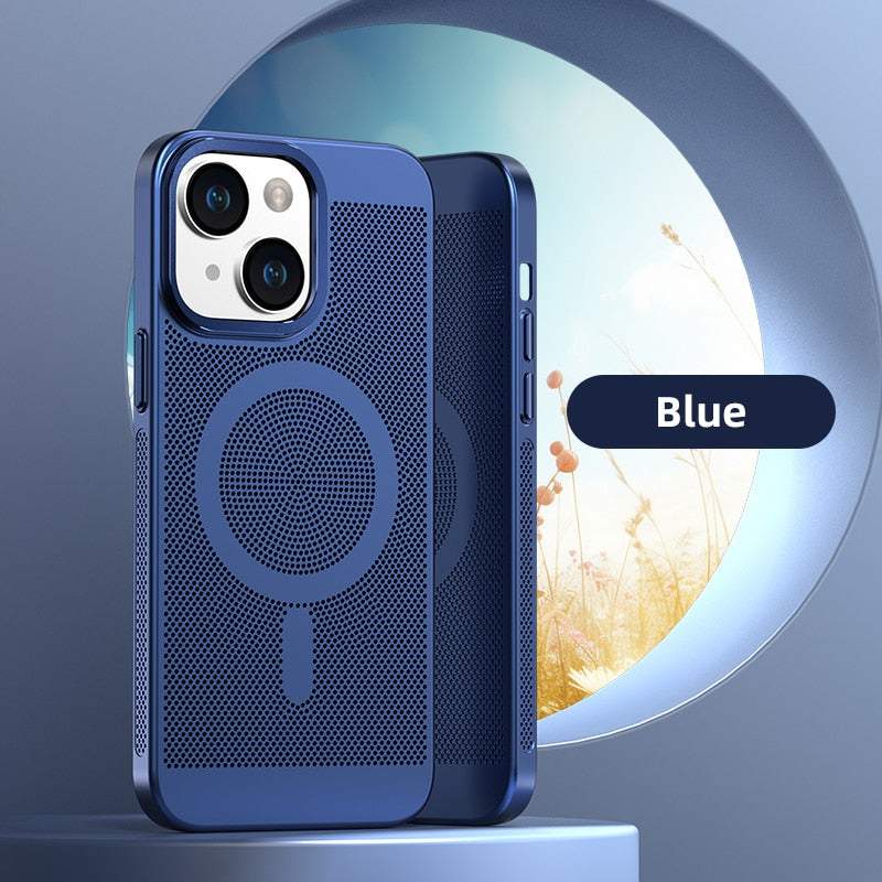 Breathable Magnetic Hard Case For iPhone