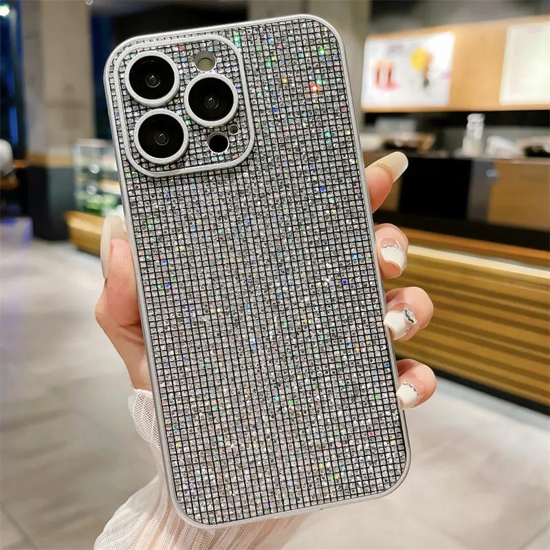 Glitter Rhinestone Full Lens Protection Case For iPhone