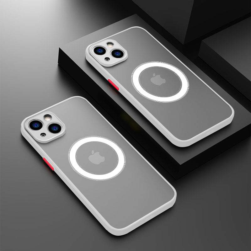 Magnetic Matte Shockproof Case For iPhone