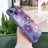 Purple Flower Phone Case For iPhone