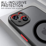 Magnetic Matte Shockproof Case For iPhone