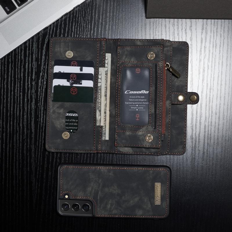 Vintage Multifunction Wallet Leather Case For Samsung