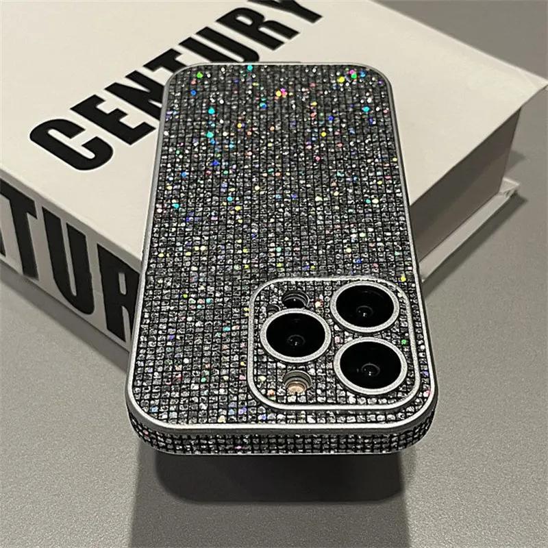 Glitter Rhinestone Full Lens Protection Case For iPhone