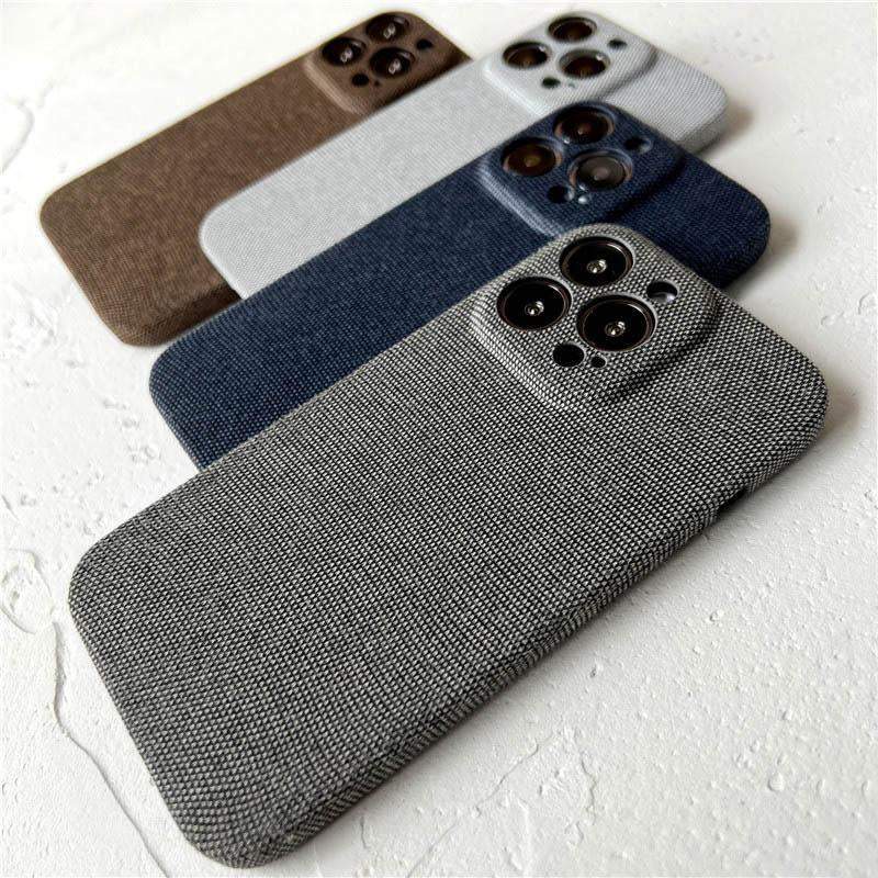 Ultra thin Cloth Texture Case For iPhone