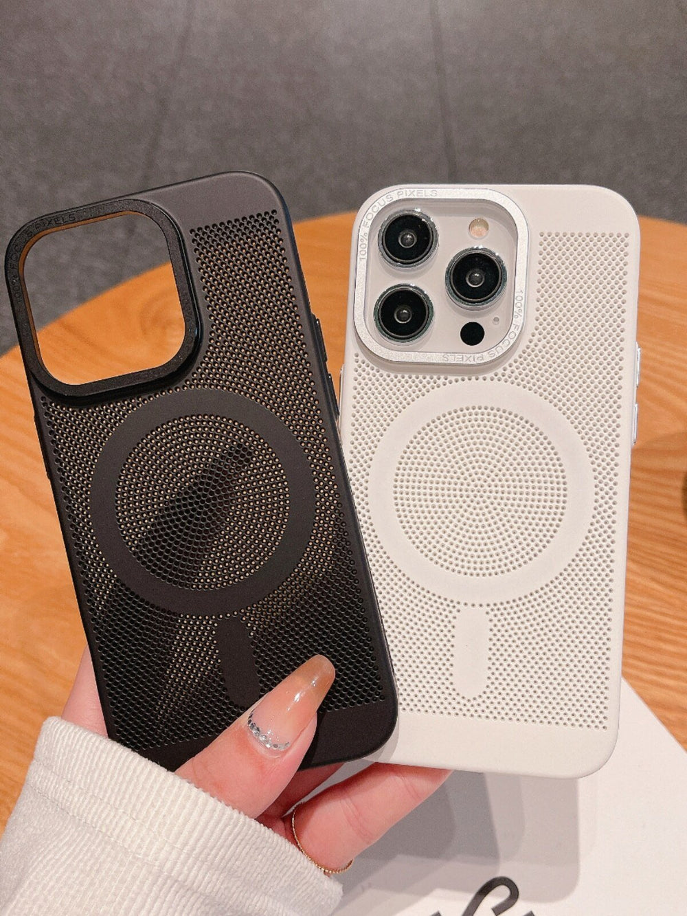 Breathable Magnetic Hard Case For iPhone