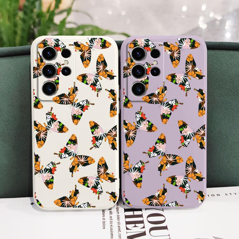 Leaf Butterfly Case For Samsung Galaxy