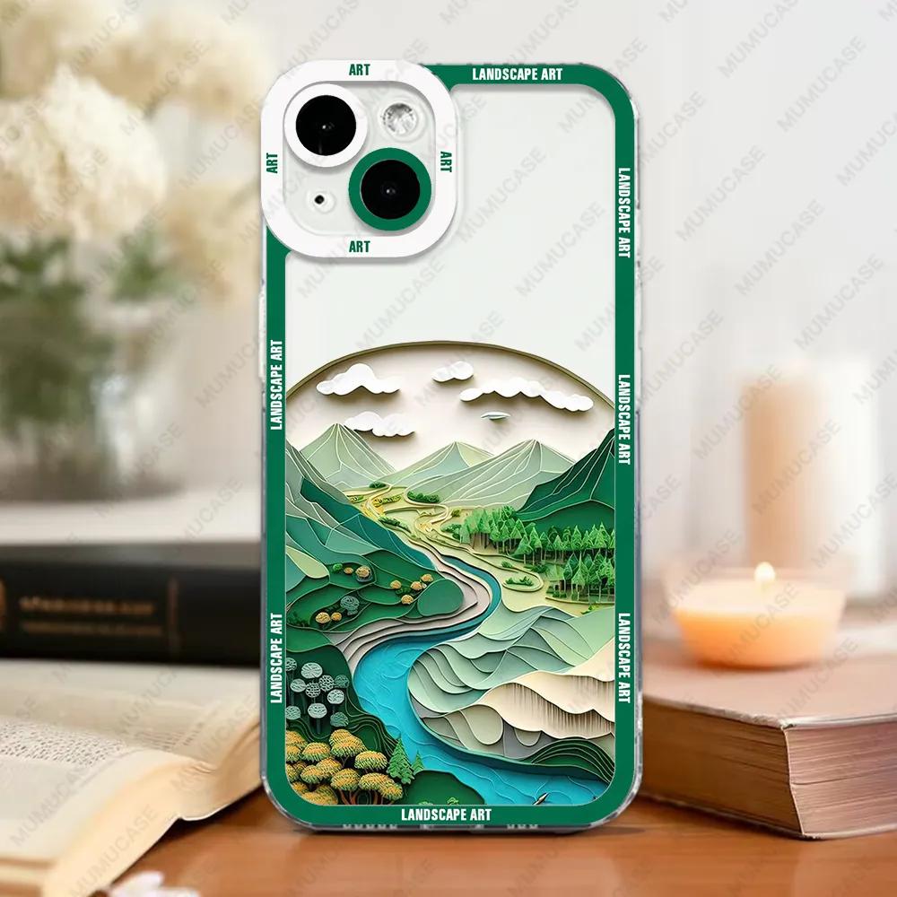 Soft Landscape Art Case For iPhone
