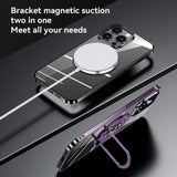 Slim Magnetic Shockproof Stand Case For iPhone