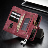 Vintage Multifunction Wallet Leather Case For Samsung