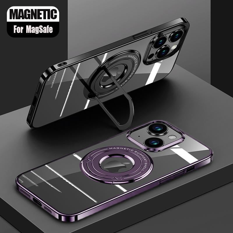 Slim Magnetic Shockproof Stand Case For iPhone