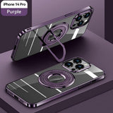 Slim Magnetic Shockproof Stand Case For iPhone