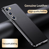 Genuine Cowhide Leather Phone Case for Samsung Galaxy