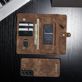 Vintage Multifunction Wallet Leather Case For Samsung