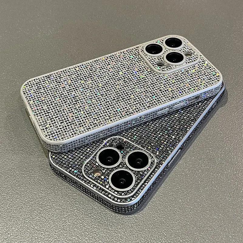 Glitter Rhinestone Full Lens Protection Case For iPhone