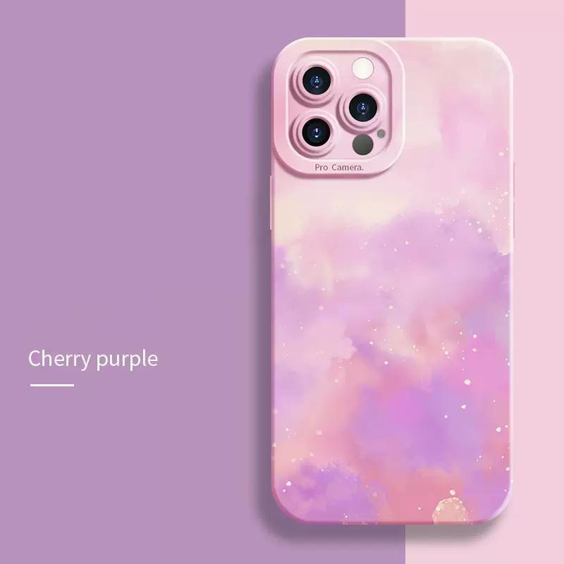 Oil Painting Flower Silicone Case For iPhone