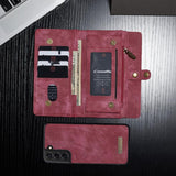 Vintage Multifunction Wallet Leather Case For Samsung