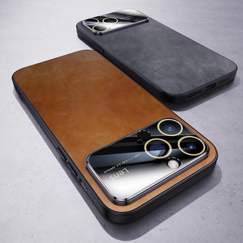 Magnetic Shockproof  PU Leather Case For iPhone