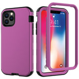 3 in 1 Hybrid Armor Shockproof Phone Case For iPhone