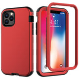 3 in 1 Hybrid Armor Shockproof Phone Case For iPhone