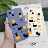 Cat Playing Rope Phone Case For iPhone