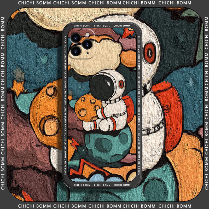 Oil Painting Astronaut IPhone Case