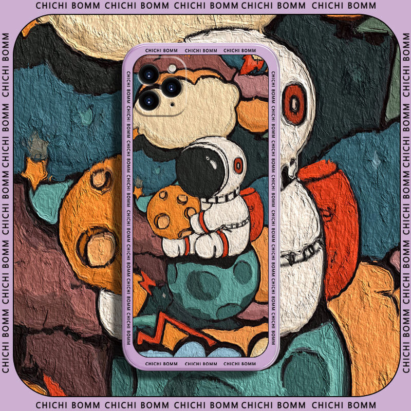 Oil Painting Astronaut IPhone Case