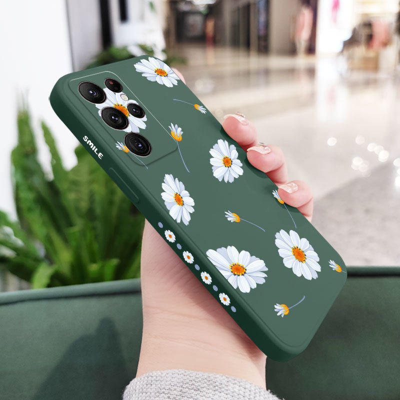 Daisies Flying Silicone Case For Samsung Galaxy