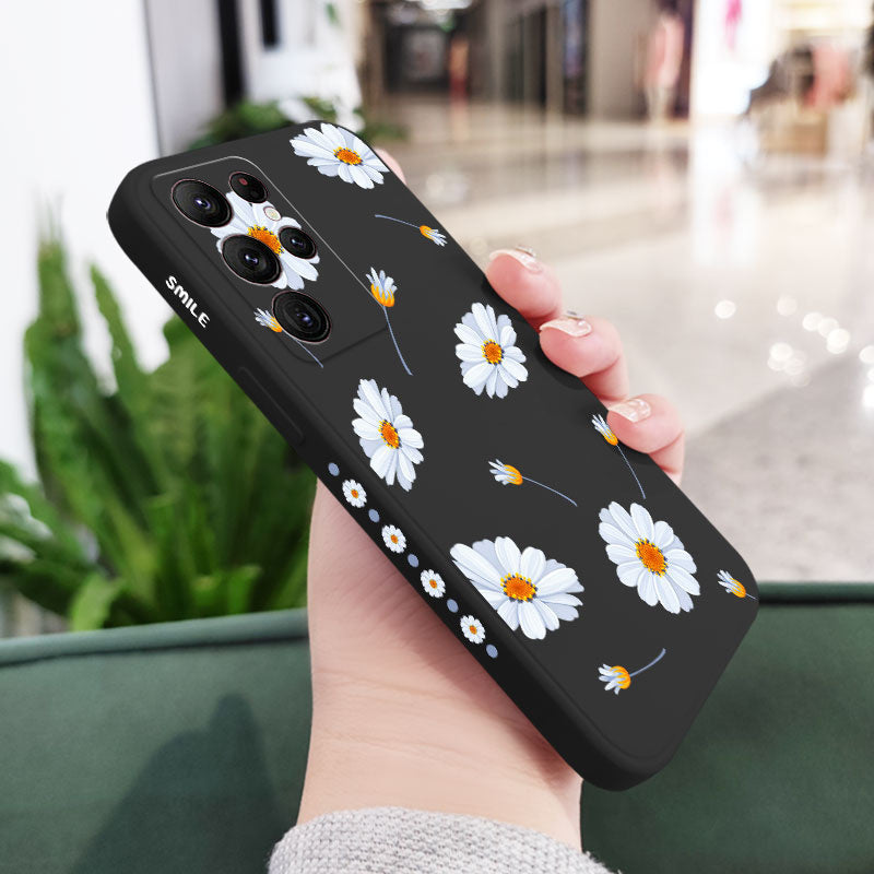 Daisies Flying Silicone Case For Samsung Galaxy