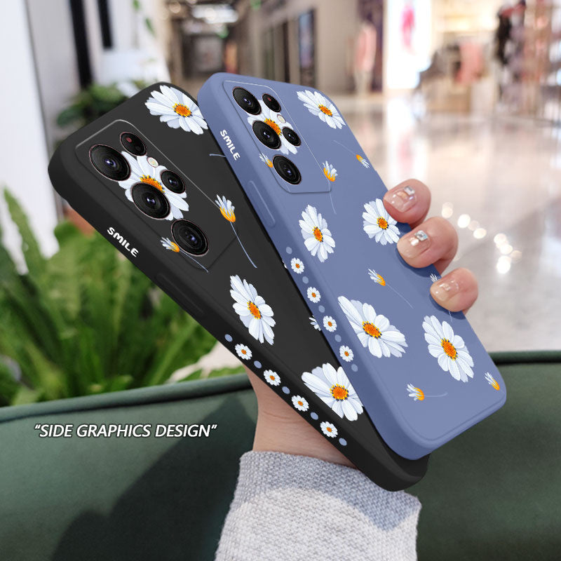 Daisies Flying Silicone Case For Samsung Galaxy