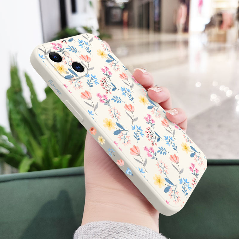 Floral Cloth Phone Case For iPhone