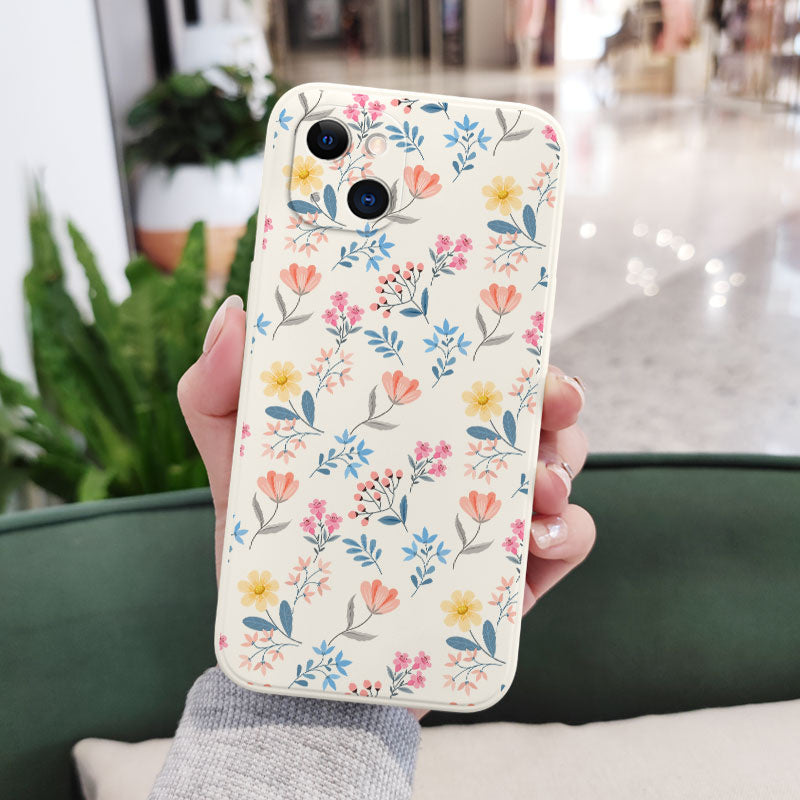 Floral Cloth Phone Case For iPhone