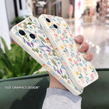 Floral Cloth Phone Case For iPhone