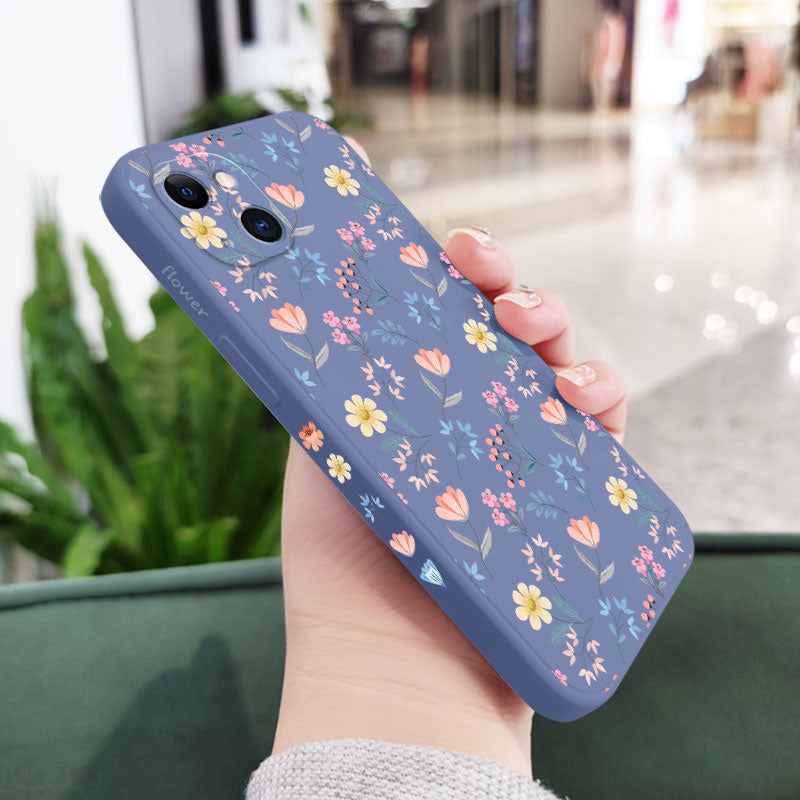 Floral Cloth Phone Case For iPhone