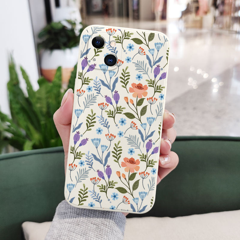 Floral Cloth Phone Case For iPhone