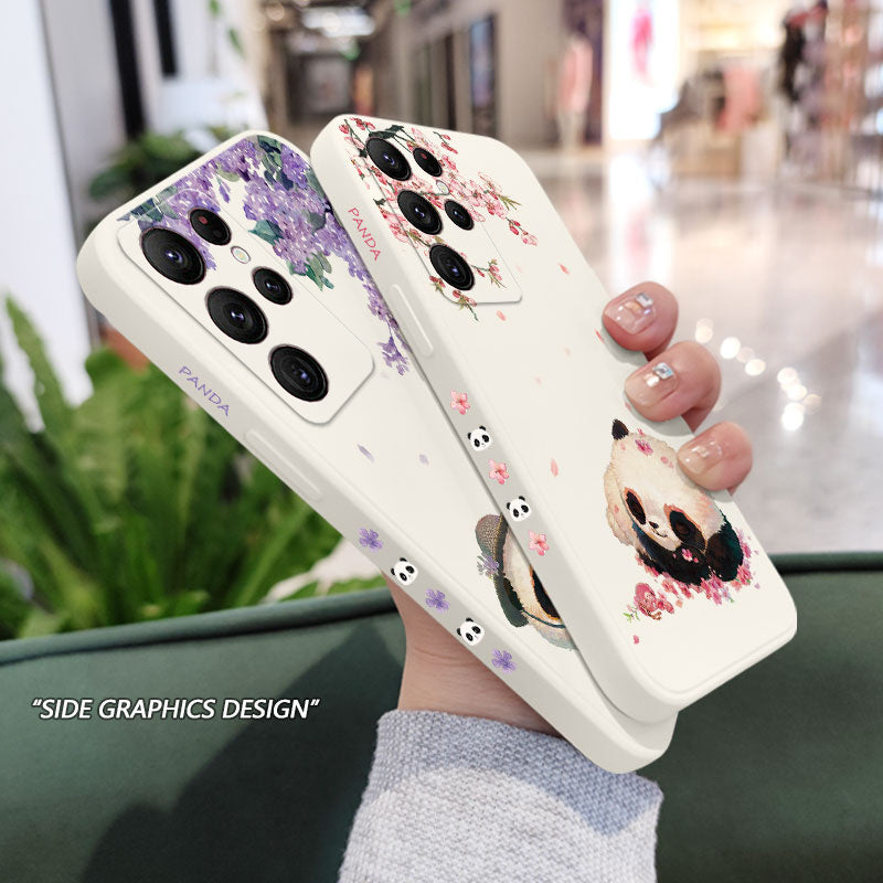 Flower Panda Phone Case For Samsung Galaxy