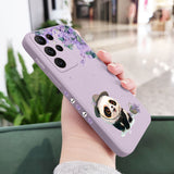 Flower Panda Phone Case For Samsung Galaxy