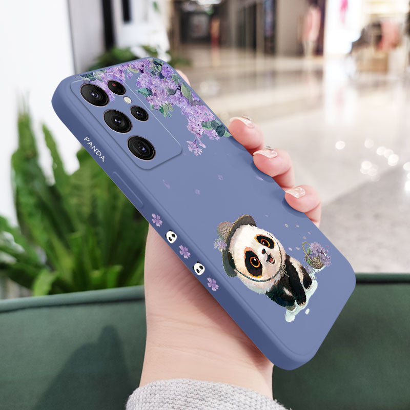 Flower Panda Phone Case For Samsung Galaxy