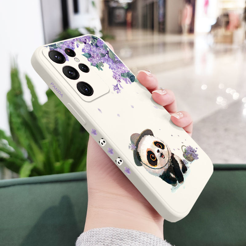 Flower Panda Phone Case For Samsung Galaxy