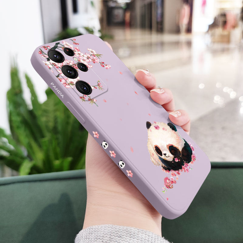 Flower Panda Phone Case For Samsung Galaxy