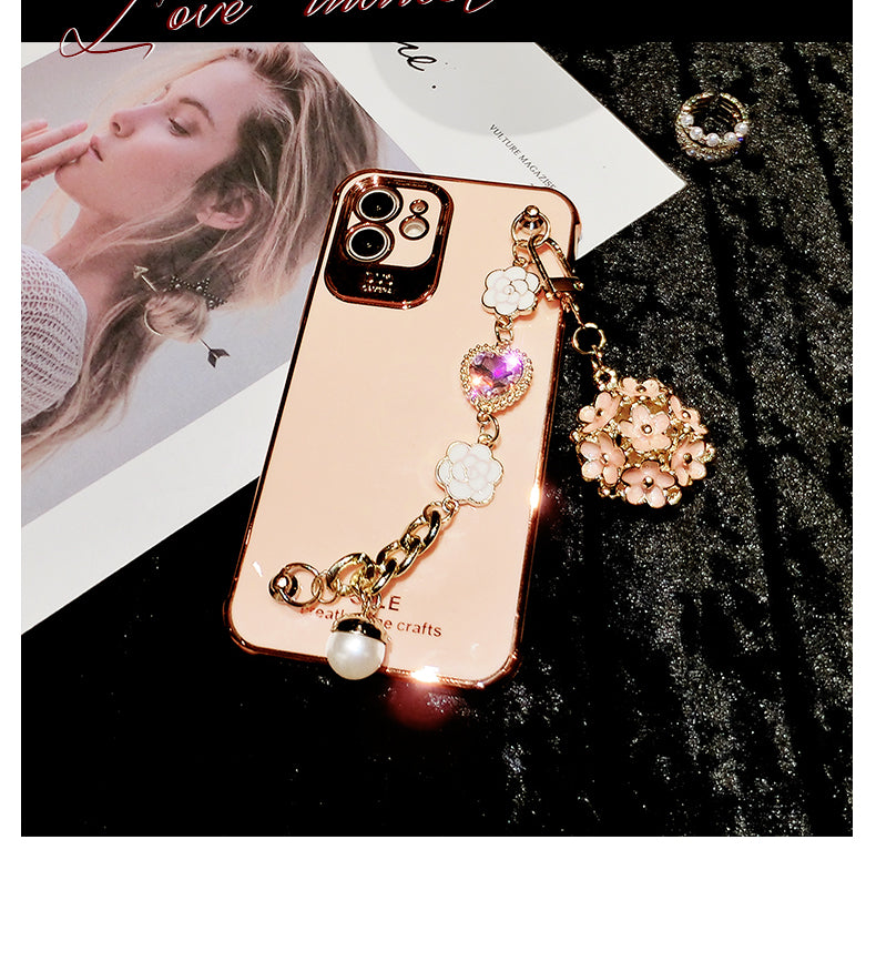 Flower Pendant Phone Case For IPhone