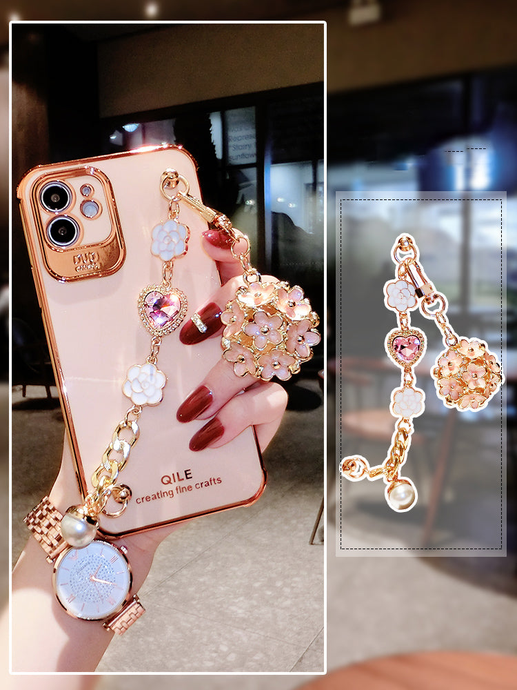 Flower Pendant Phone Case For IPhone