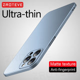 Slim Matte Hard PC Cover For iPhone