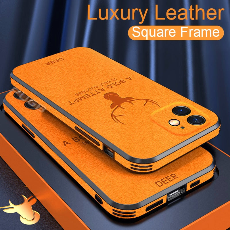 Luxury Leather Square Case