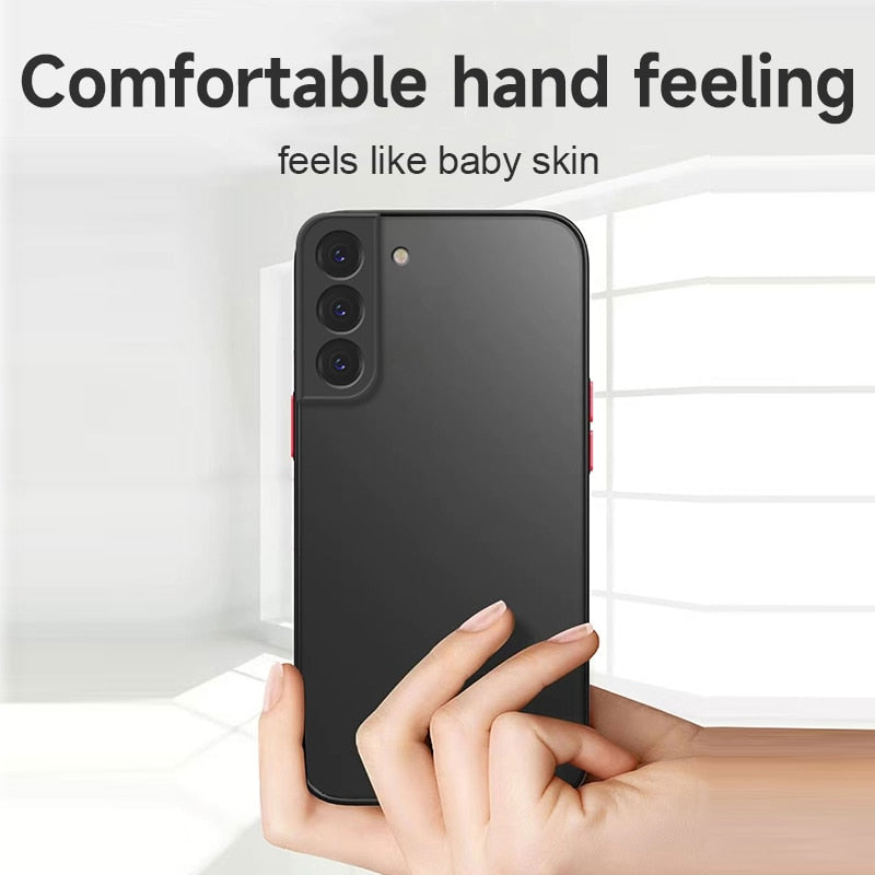 Luxury Matte Armor Silicone Case For Samsung Galaxy