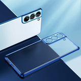 Plating Frame Transparent Silicone Case for Samsung